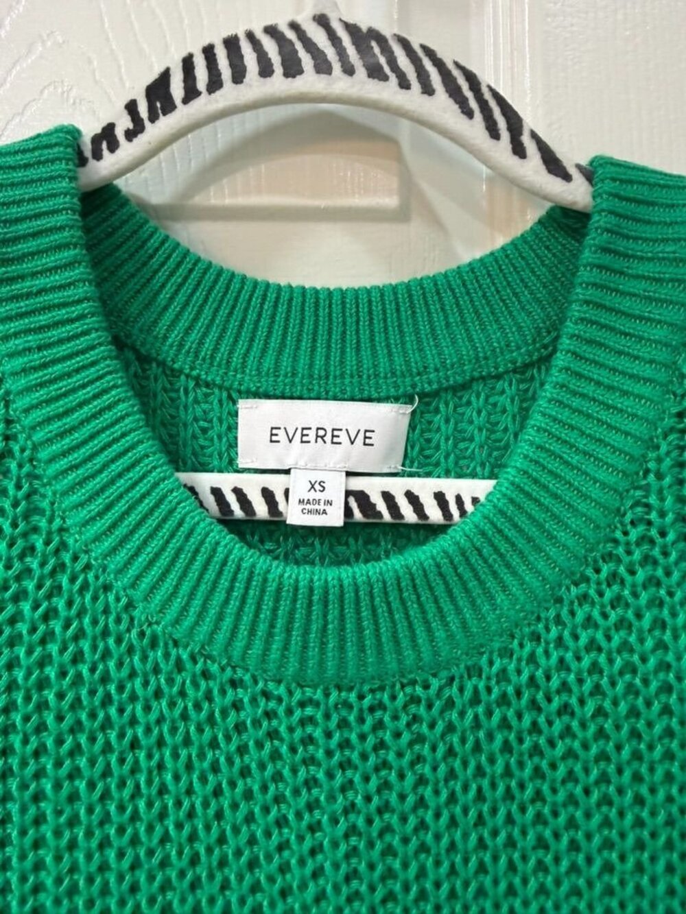 Evereve VGUC Ivy Open Weave Knit Tee in Kelly Green Size XS - Picture 2 of 8